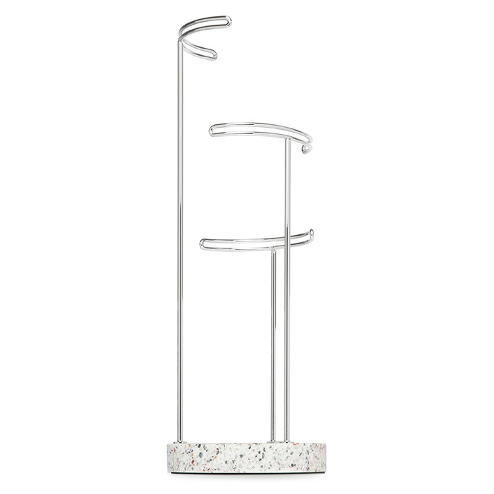 Тримач для прикрас 15 х 42 х 15 см білий Tesora terrazzo Umbra