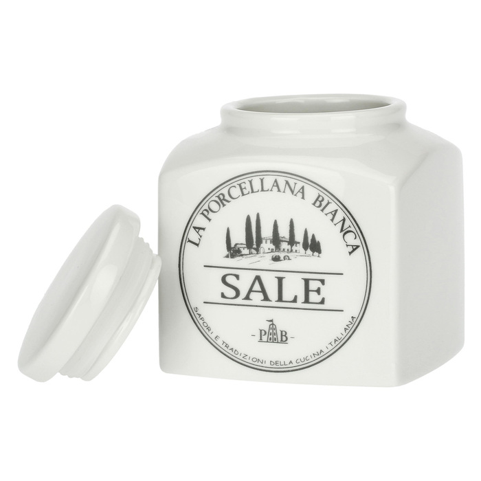 Банка для соли фарфор 500 мл La Porcellana Bianca