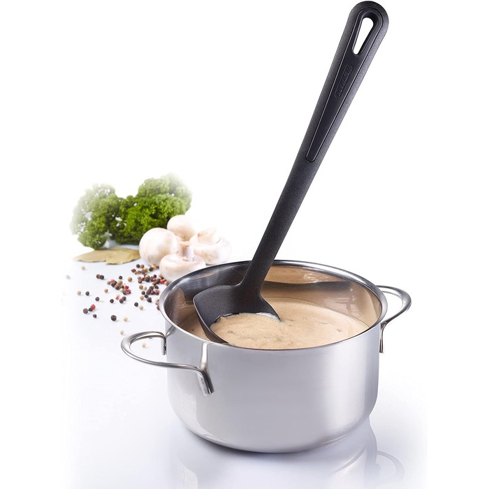 Набір соусів Westmark, 2 шт. и, 1 термосоусник з відкидною кришкою, 0,5 л 1 ополоник Ніжний, довжина 29 см, нержавіюча сталь/ABS/PP/PA, сріблястий/чорний, 622422E6 з ополоником