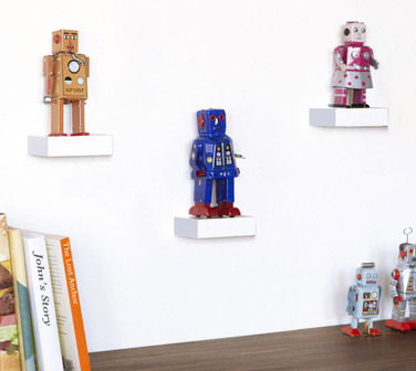 Полки настінні (3 шт) 10,5 х 7,8 х 3 см білі Showcase Umbra