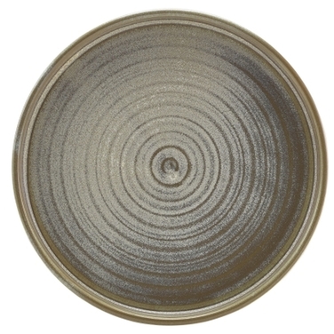 Тарілка презентаційна 18x2, 1 см з низьким вертикальним бортом, Terra Porcelain Matt Grey, GenWare