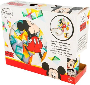 Набір дитячого посуду "Міккі Маус", 3 предмети CARTOON