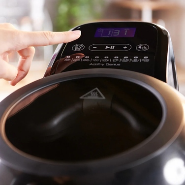 Tefal Мультипіч ActiFry Genius, 1350Вт, чаша-1,2л, сенсорне керув., підкл. до смартфону, авто перемішування, пластик, білий