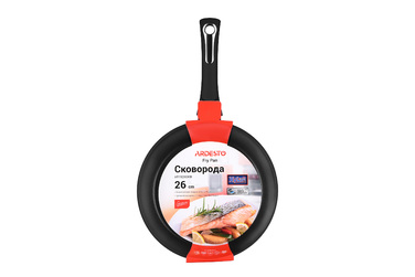 ARDESTO Сковорода Gemini Trento, 26см, алюміній, чорний