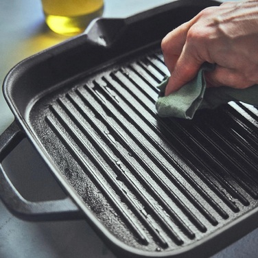 Сковорода-гриль чугунная 30 см Burnhard