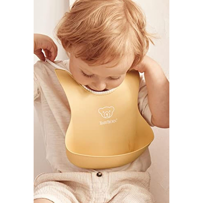 Слюнявчики для детей 2 предмета, бледно-желтый BabyBjörn
