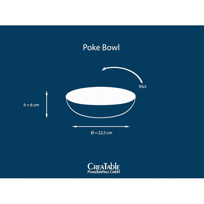 Набір керамічних мисок, 4 предмети, блакитний Aqua Nature Collection Creatable