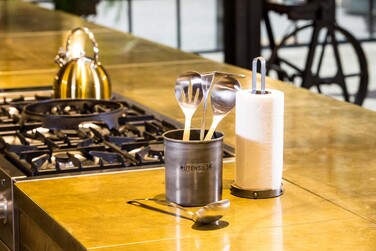 Підставка Kitchen Craft для аксесуарів, 12х14 см, сіра