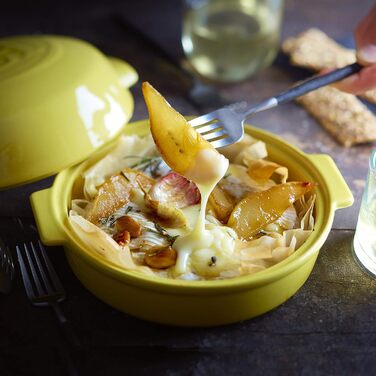 Форма для запекания сыра 19,5 х 17,5 см темно-коричневая Emile Henry