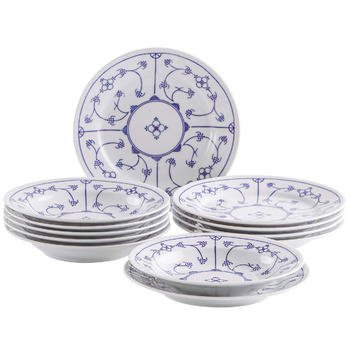 Набір столового посуду 12 предметів на 6 персон Blau Saks Kahla