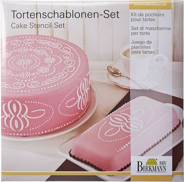 Набір трафаретів з візерунком для торта, 2 предмета, Ornament RBV Birkmann