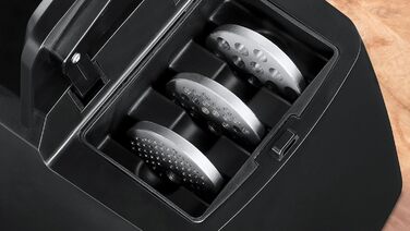 М'ясорубка 2200 Вт з насадкою для сосисок, чорний/сріблястий ProPower Bosch