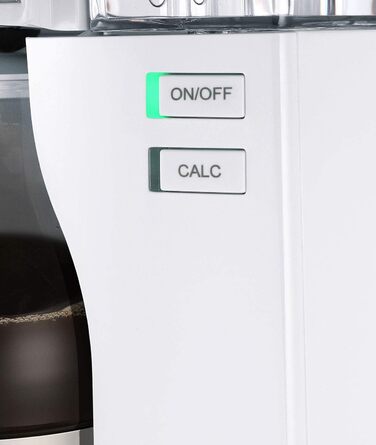 Крапельна кавоварка, біла, зі скляним глечиком Melitta