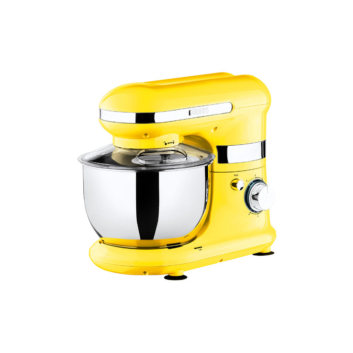 ARDESTO Міксер планетарний 800Вт, насадки-3, чаша-нерж., метал, 4л, Pulse-режим, жовтий