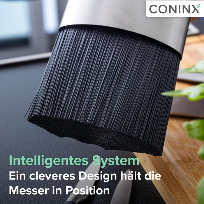 Ножовий блок підходить для всіх кухонних ножів  22,6 х 16,4 х 7 см Coninx