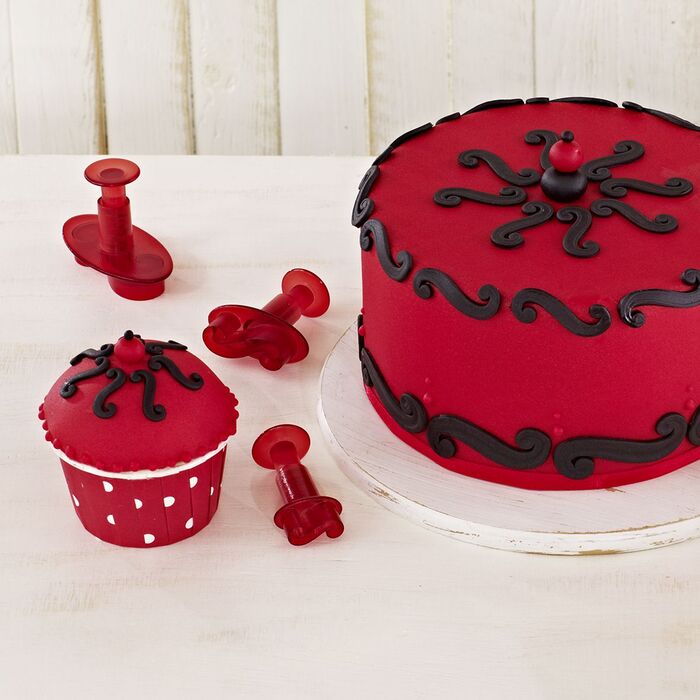 Набір штампів для тесту вигляді вензелів, 3 предмета, RBV Birkmann