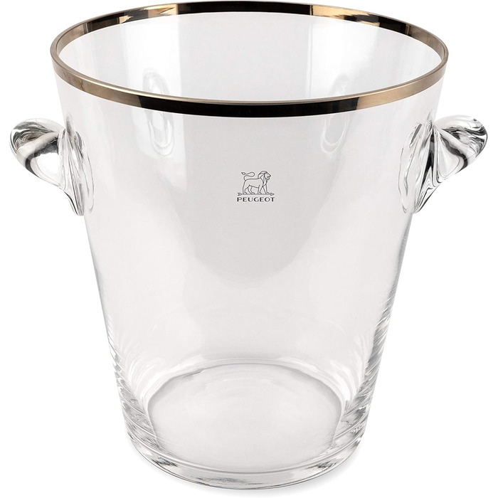 Охолоджувач пляшок Peugeot з пакетами з льодом, для пляшок шампанського та вина, висота 19 см, 220068 (скло)