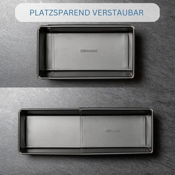 Форма для випічки хліба Westmark - високоякісна емальована форма для випікання хліба, як з пекарні - 32 см - для рівномірного підрум'янювання - 100 стійка до подряпин (чорна) (хліб розтягується)