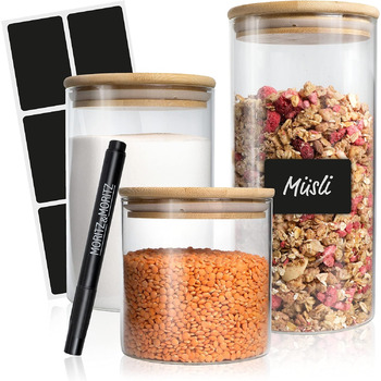 Набір ємностей для зберігання з кришками 3 предмети Moritz & Moritz