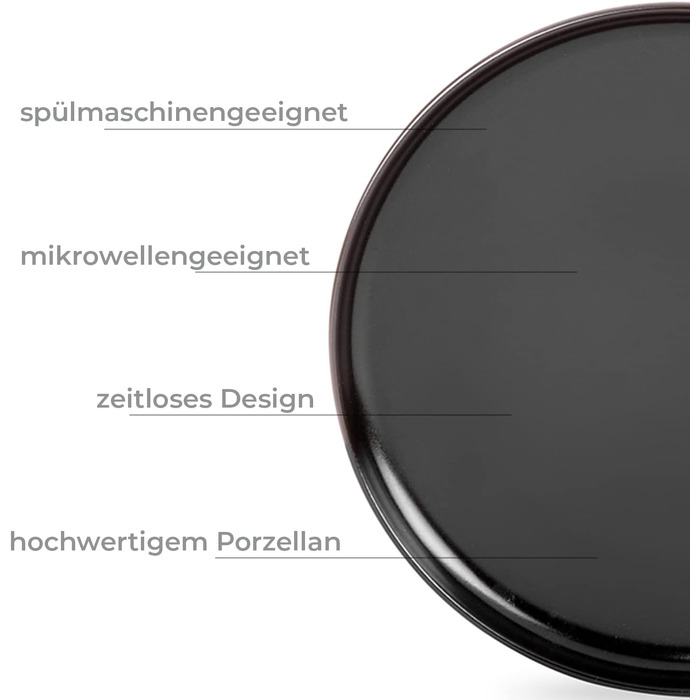 Набір тарілок на 6 персон, 24 предмети Konsimo