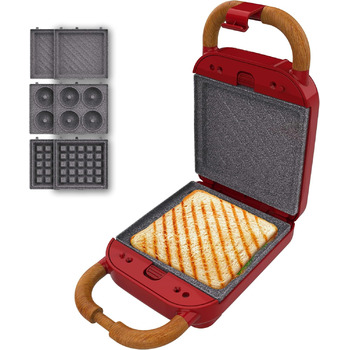 Сендвічниця 700 Вт червона Vintage Rock'Ntoast Retro Cecotec