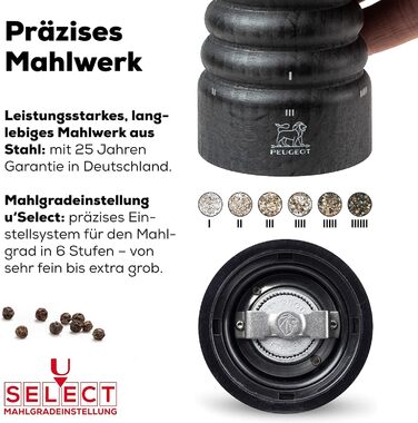 Попередньо встановлених шліфувальних машин - Виготовлений з деревини, сертифікованої PEFC - Французьке ноу-хау - Кольори (Bundle Pepper Spice Mill, Bundle Graphite), 18