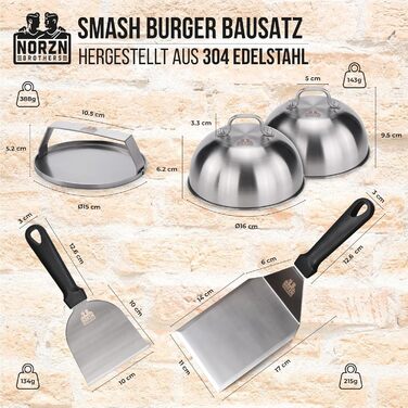 Профессиональный набор премиум-класса для барбекю из нержавеющей стали NORZN BROTHERS