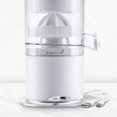 Беспроводная аккумуляторная электрическая соковыжималка, портативная, многофункциональная экстрактор фруктовых питательных веществ, USB-зарядка, емкость 220 мл, беспроводная белая без бисфенола А