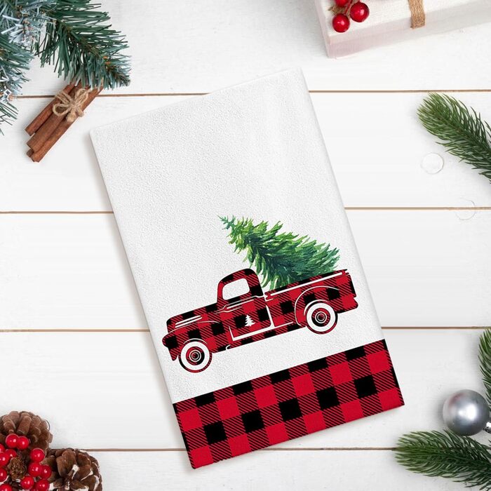 Набір з 4 різдвяних кухонних рушників 45 x 65 см, набір N Ohok