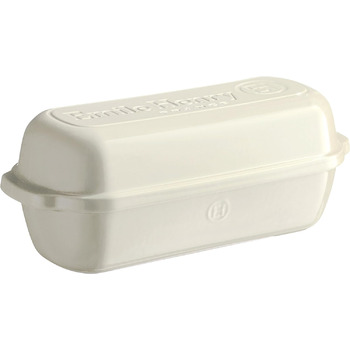 Керамічна форма для хліба в сільському стилі, червона, 39 x 16,5 x 15 см (лляна, одномісна), 349503 -