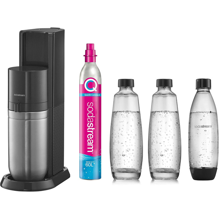 Набір для газування води, 5 предметів, чорний Duo SodaStream