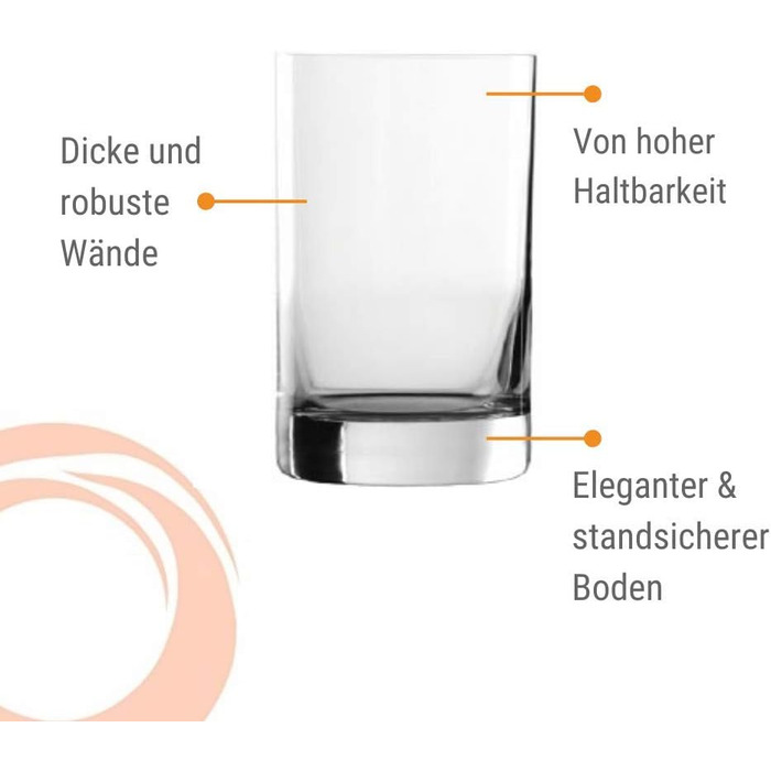 Набір із 6 склянок для води/соку 290 мл, New York Bar Stölzle Lausitz