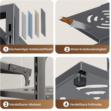 Органайзер для посуду з регульованими відділеннями 23 х 28 х 53 см HIMKI