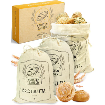Мішок для хліба 40 х 30 см, набір 3 предмети KRUSTENZAUBER