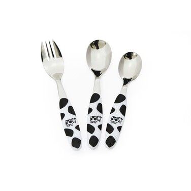 Набір столових приборів для дітей Fissman 3 предмета Буренка (3015)