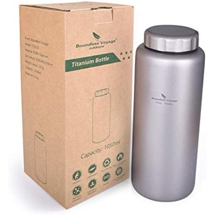 Титанова чашка для кемпінгу 1050 мл Boundless Voyage