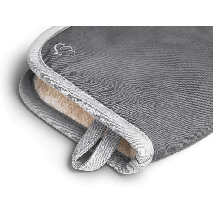 Набор 2 шт. Силикон и хлопок, термостойкий (прихватки, серый)