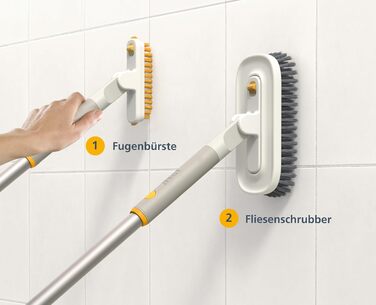 Щетка с насадкой для мытья плитки 31x10x7 см Joseph Joseph