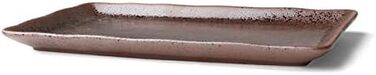 Арена Реактивна порцеляна на 4 особи (тарілка 27 х 16 см, коричнева)