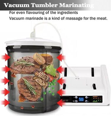 Вакуумний маринатор для м'яса та овочів 5 л білий XUXIAO