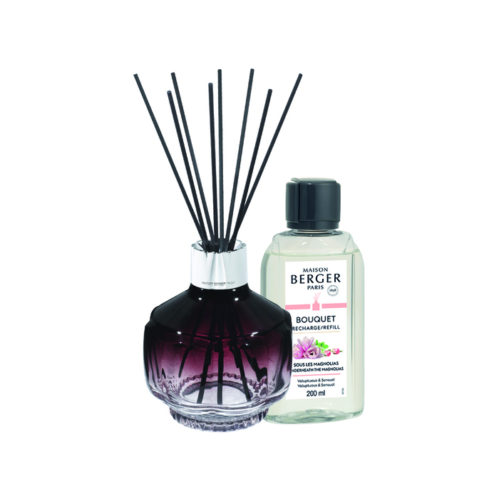 Диффузор Maison Berger Paris MOLECULE PRUNE, 428 мл + Наполнитель с ароматом UNDERNEATH THE MAGNOLIAS, 200 мл