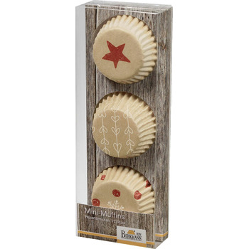 Набір форм для випічки міні-маффинов, 72 шт, 4,5 см, бірюзовий, Little Christmas I RBV Birkmann