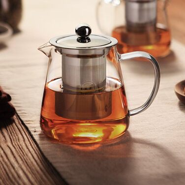 Скляний чайник із ситечком із нержавіючої сталі, 500 мл TAMUME