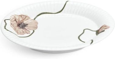 Тарелка для завтрака 22 см, белая с акварельным узором Poppy Hammershøi Kähler