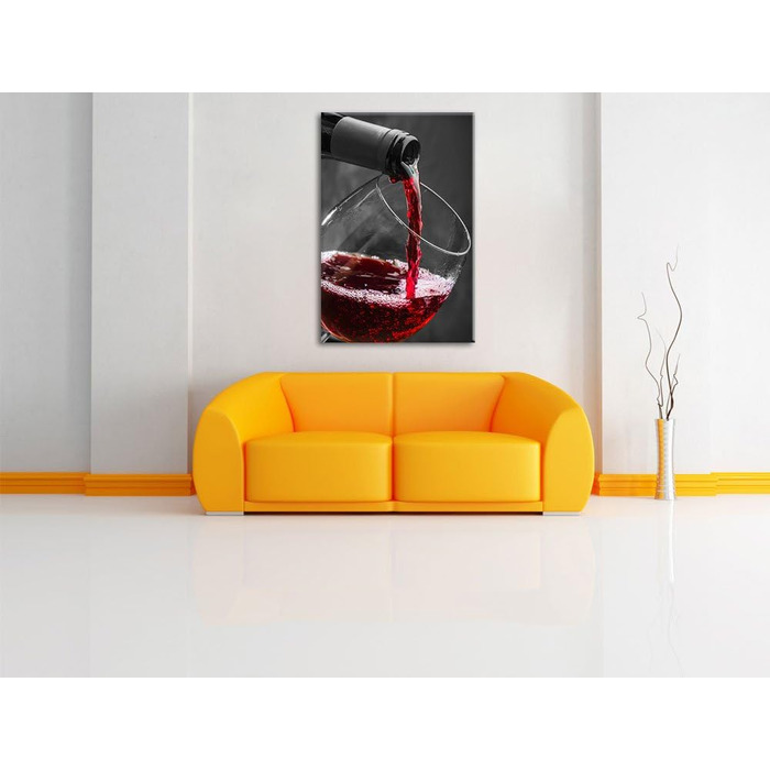 Смачне червоне вино, картина 80 x 60 см Pixxprint