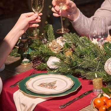 Тарелка Fissman 20 см CHRISTMAS EVE фарфор (13756)