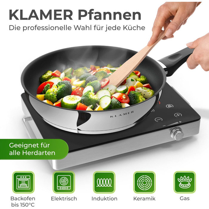 Профессиональная cковорода 28 см Klamer