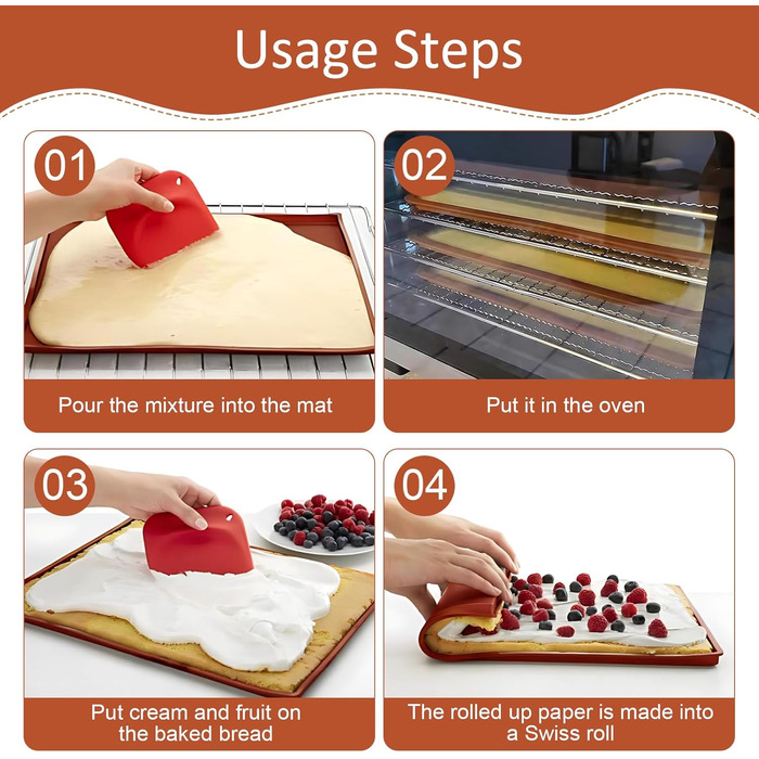 Силіконовий килимок з бортиком для випічки 30 х 40 см LuxStellar