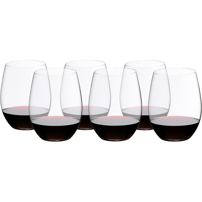 Бокалы для красного вина 0,6 л, набор 6 предметов, O Wine Tumbler Riedel
