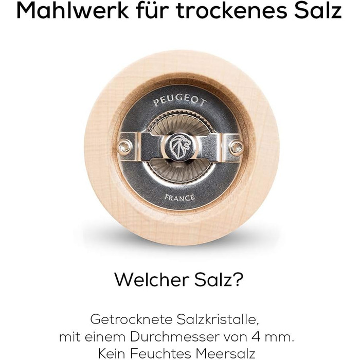 Электрическая мельница для перца соляная мельница Elis Sense u'Select 20 см перец каменная соль лоток - 6 предустановленных помолов - Изготовлен из нержавеющей стали (соляная мельница)